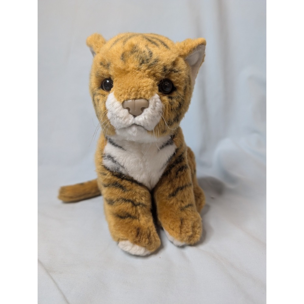 Hansa Tiger Plush‎ Small Life Like Plush 7.5 Inches Stuffed Animal
